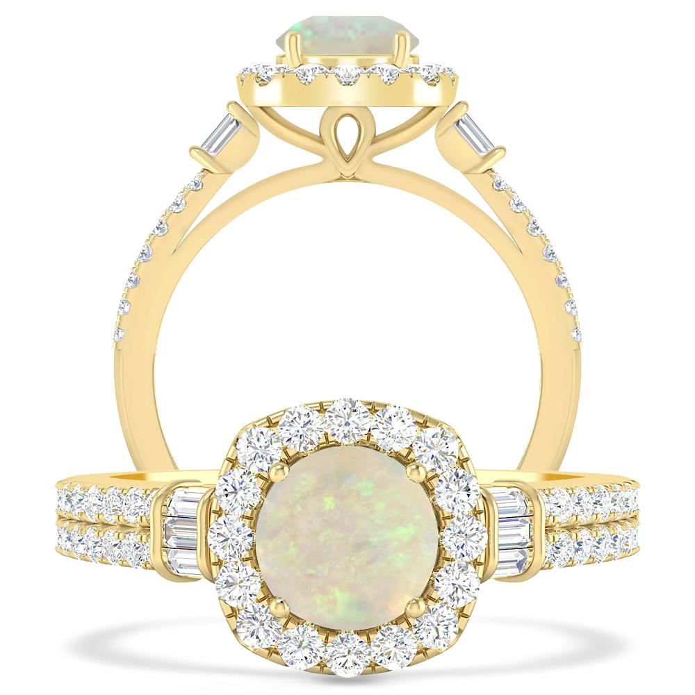 Yellow Gold - Opal