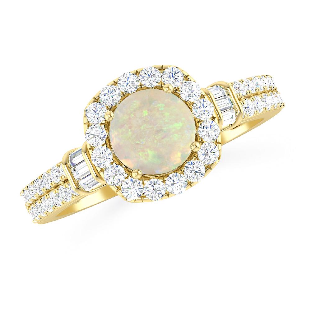 Yellow Gold - Opal