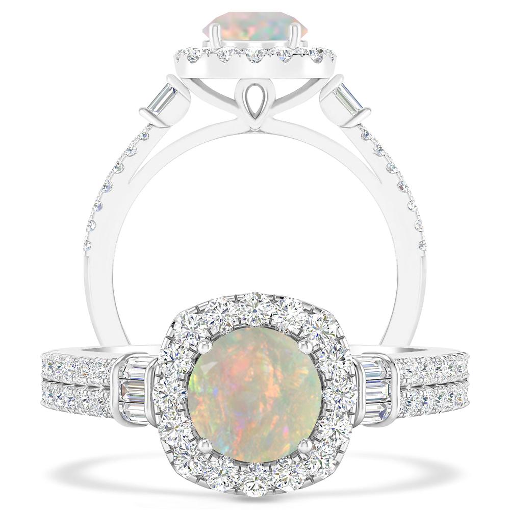 White Gold - Opal