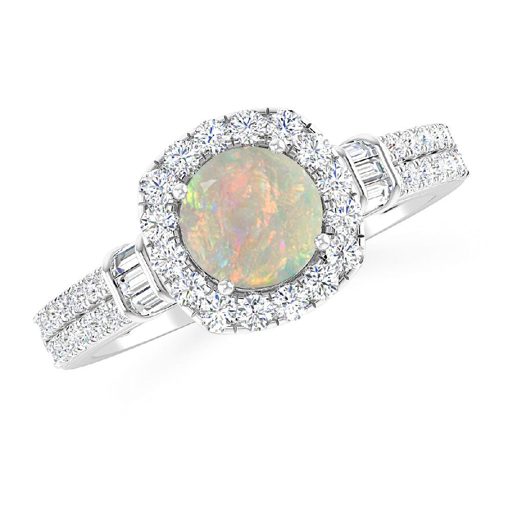 White Gold - Opal