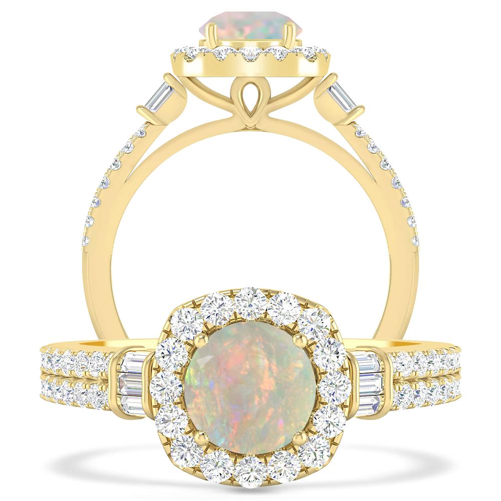 Yellow Gold - Opal