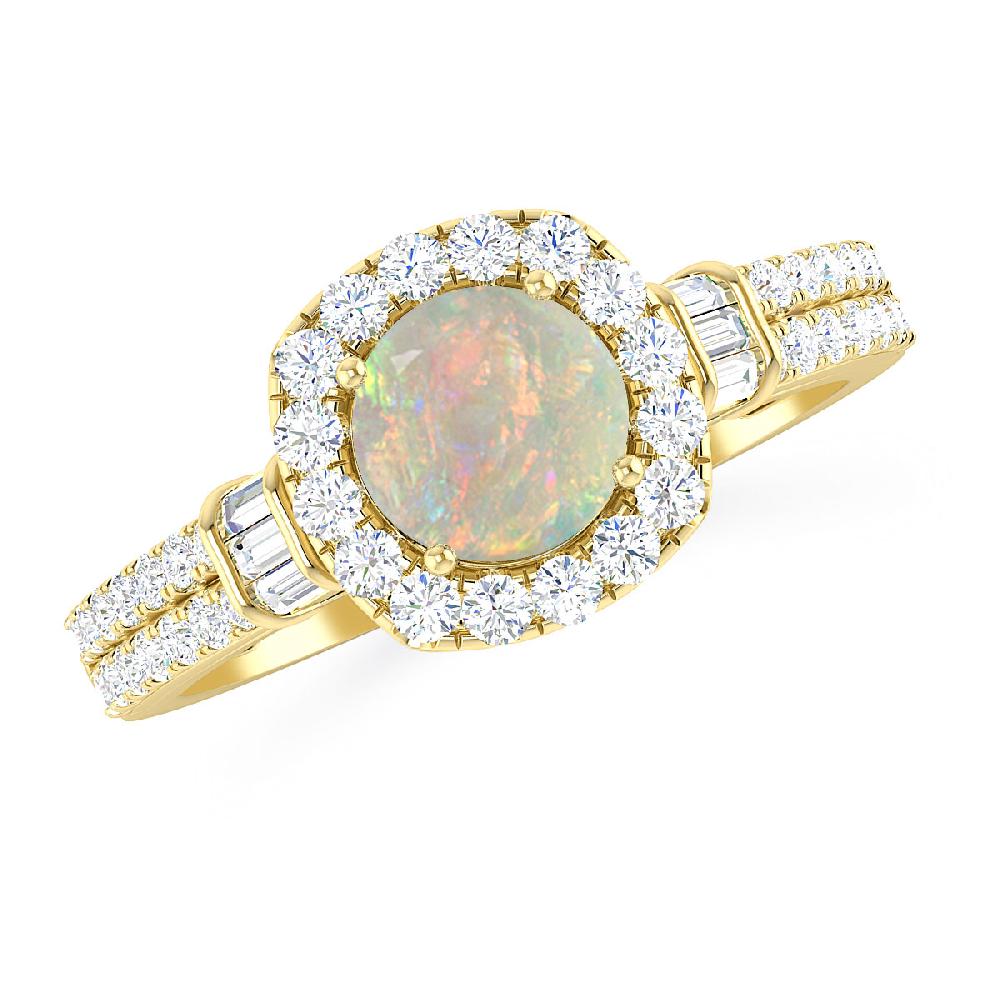 Yellow Gold - Opal