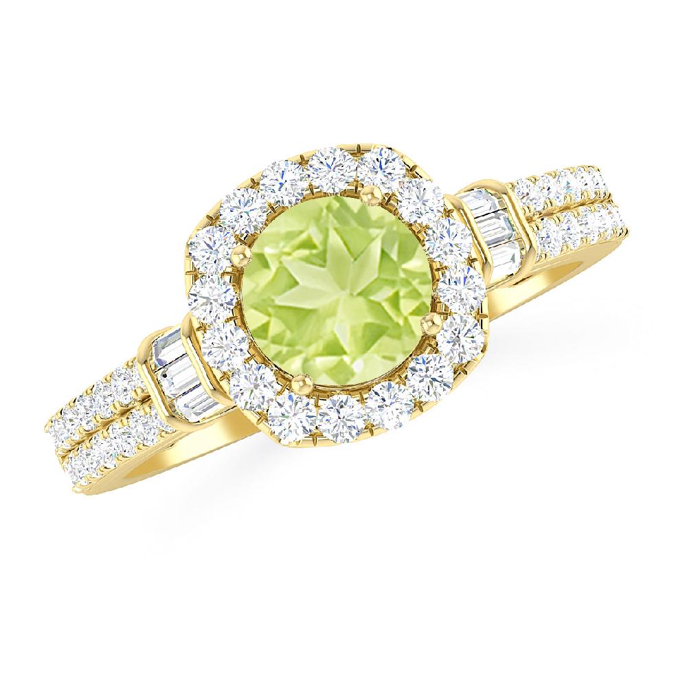 Yellow Gold - Peridot