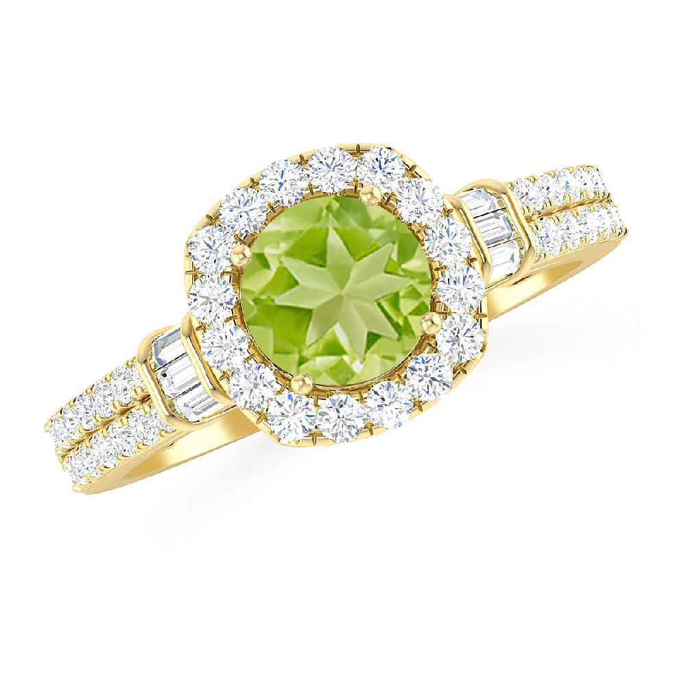 Yellow Gold - Peridot