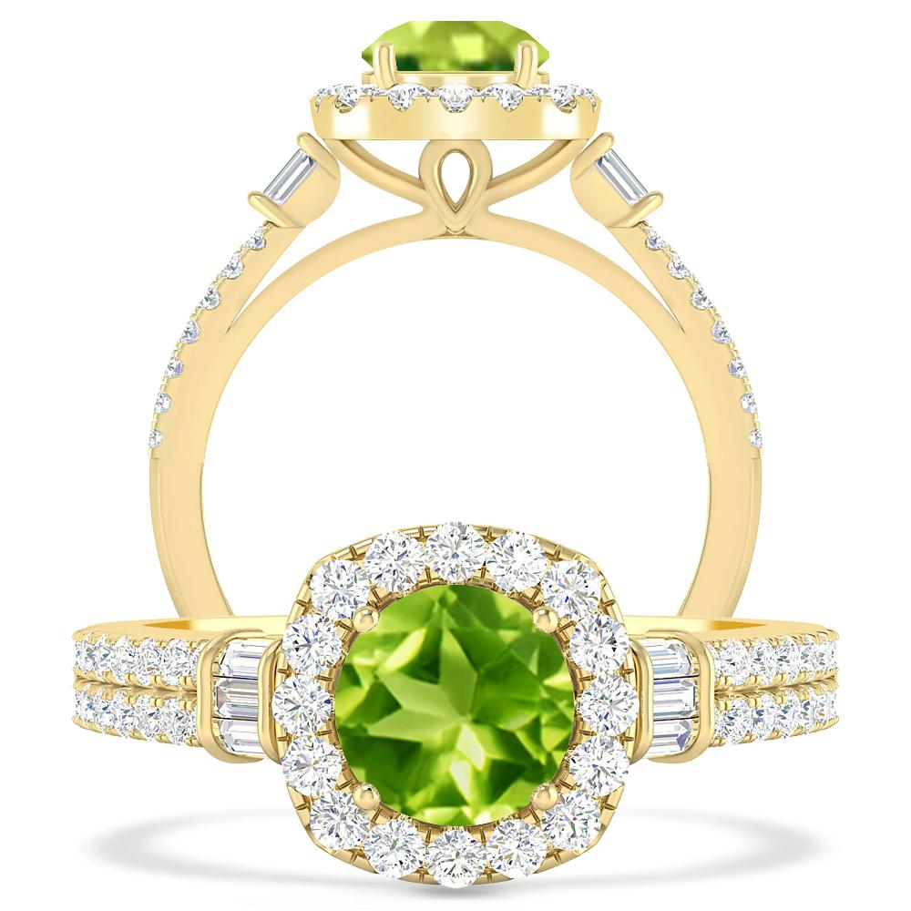 Yellow Gold - Peridot