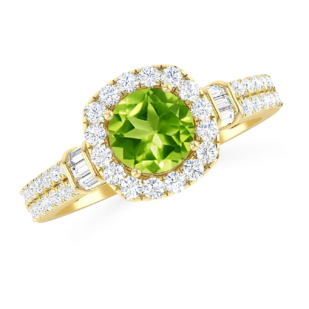 Yellow Gold - Peridot