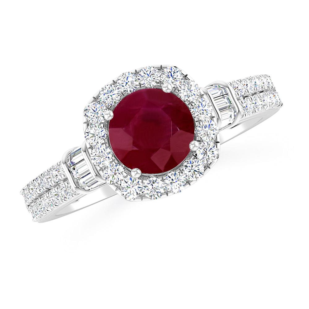 White Gold - Ruby