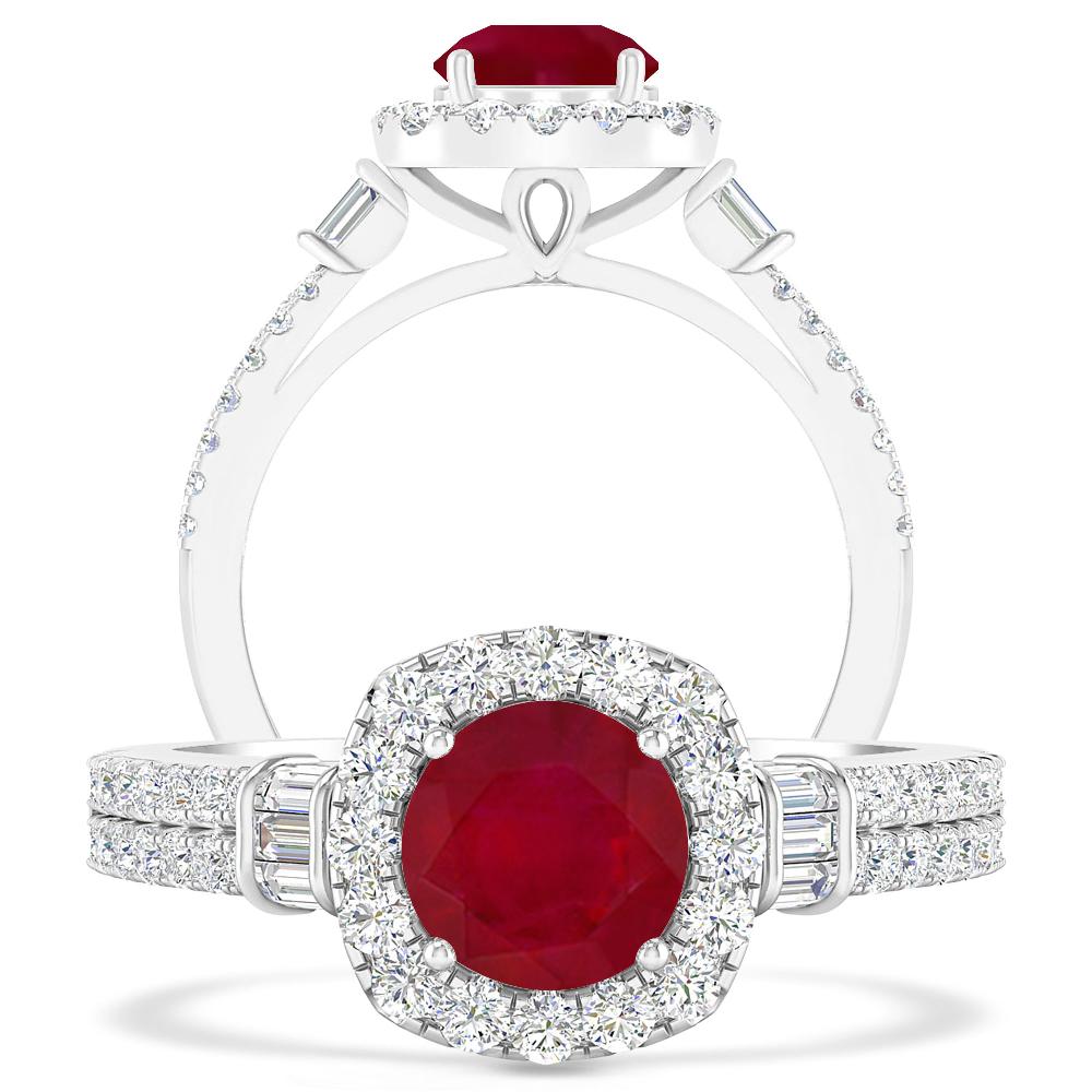 White Gold - Ruby