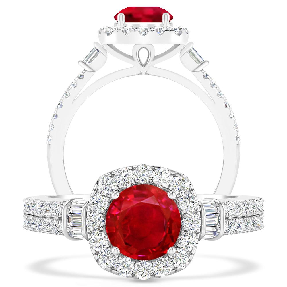 White Gold - Ruby