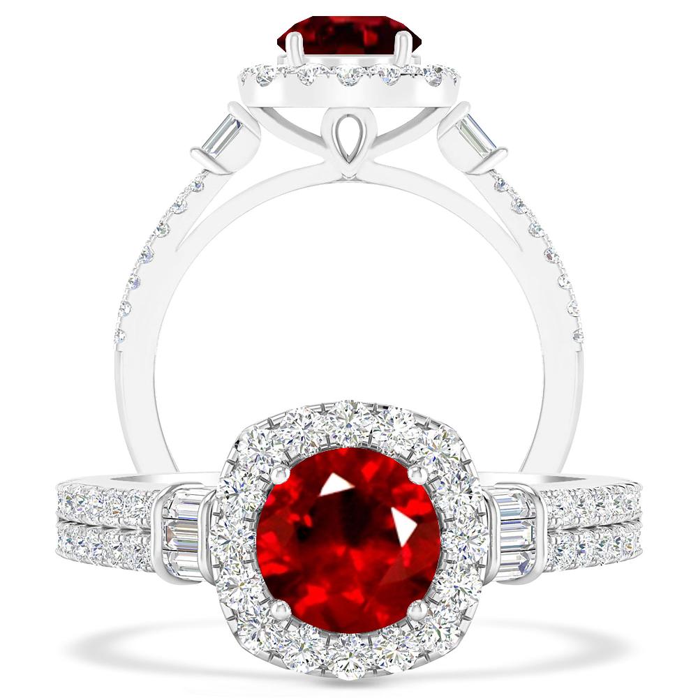 White Gold - Ruby