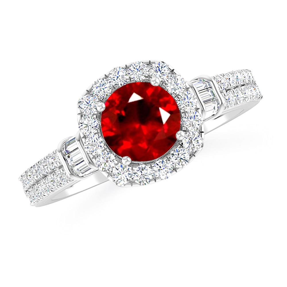 White Gold - Ruby