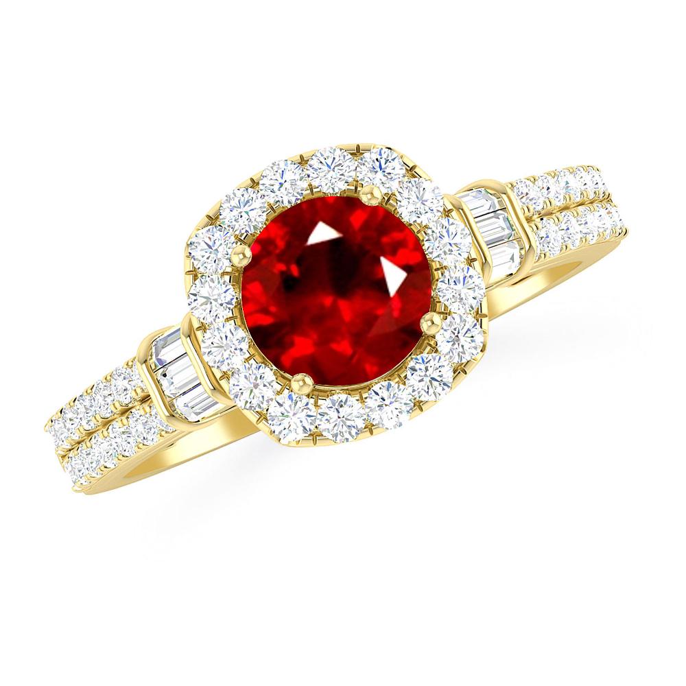 Yellow Gold - Ruby