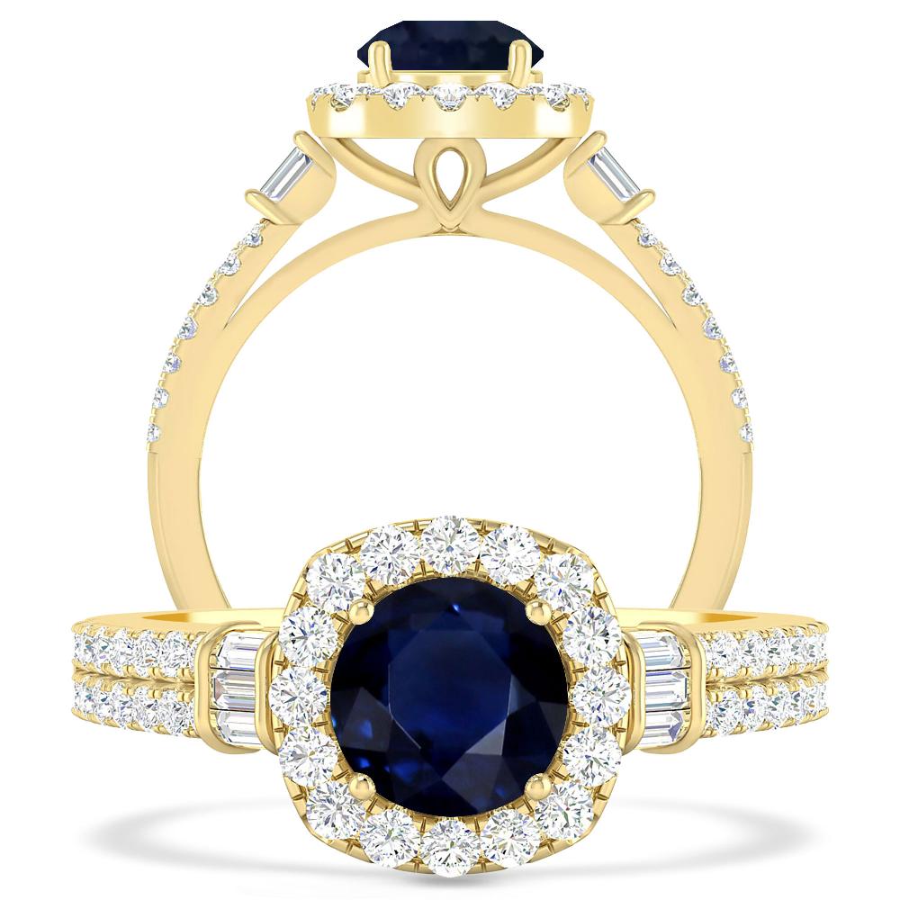 Yellow Gold - Sapphire