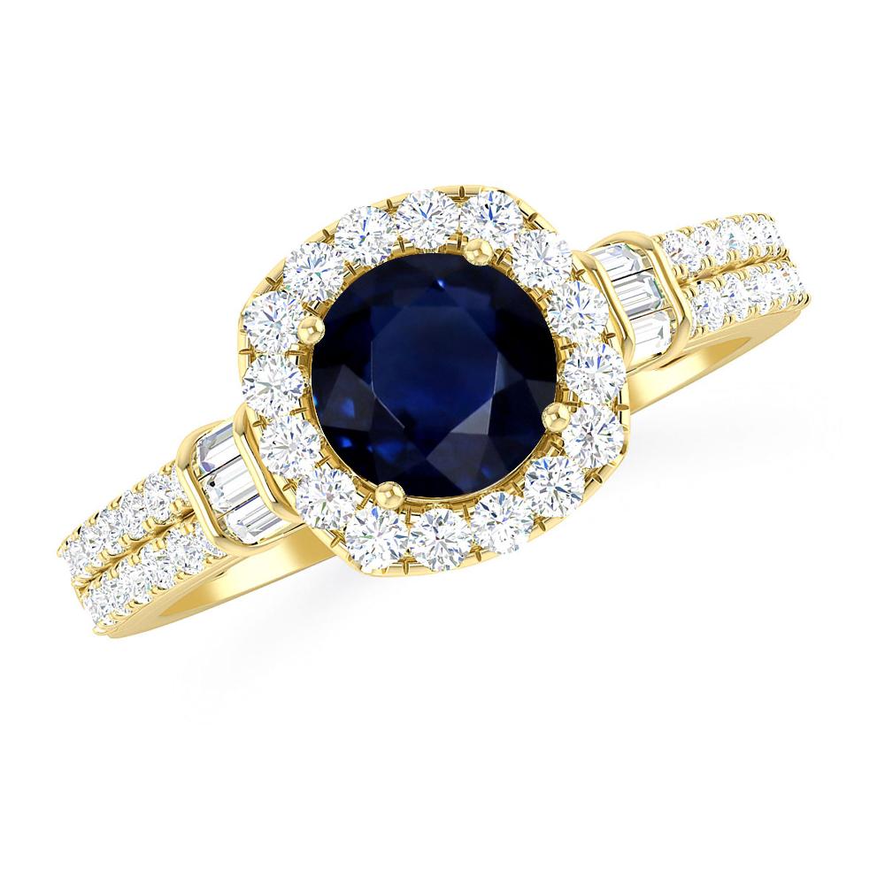 Yellow Gold - Sapphire