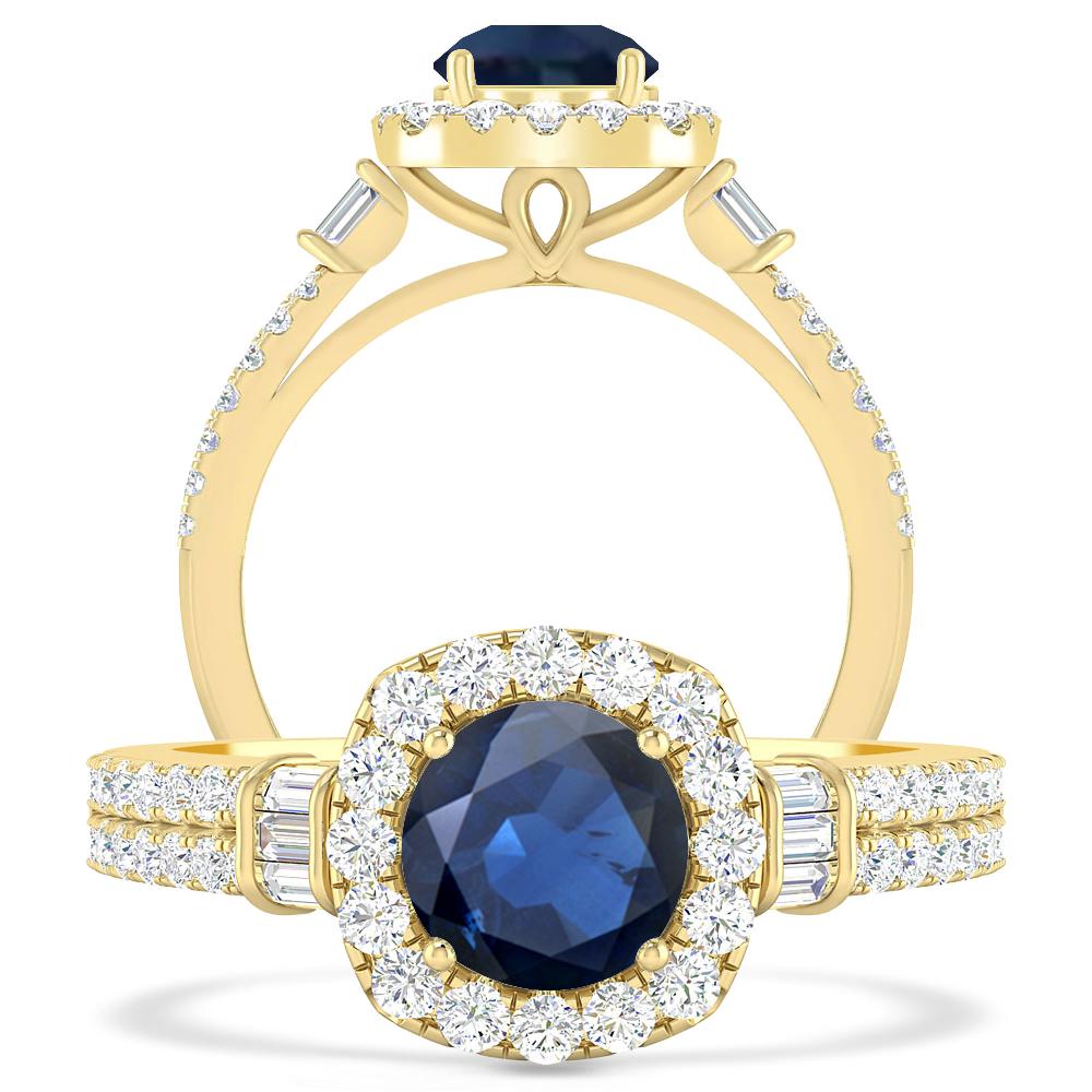 Yellow Gold - Sapphire