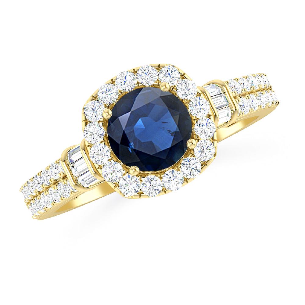 Yellow Gold - Sapphire