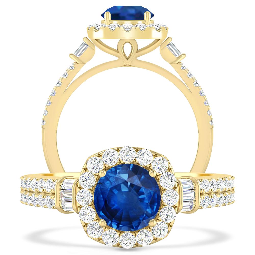 Yellow Gold - Sapphire