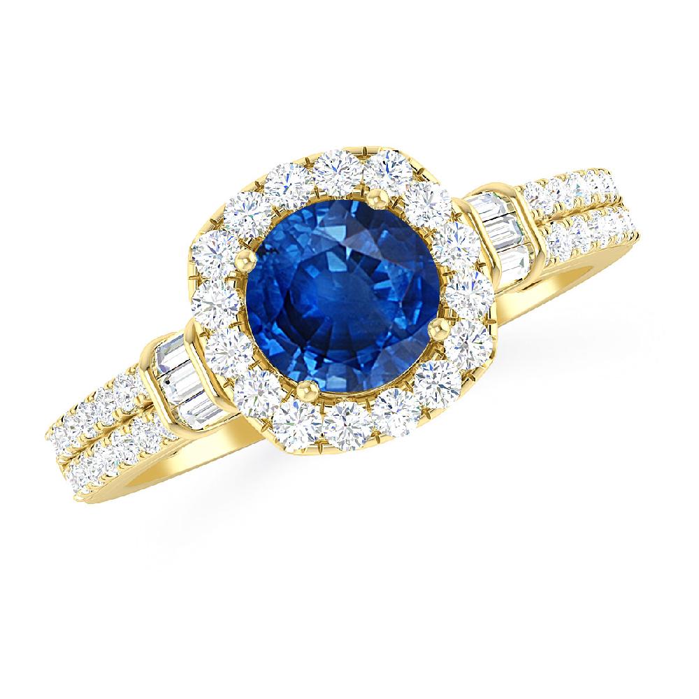 Yellow Gold - Sapphire