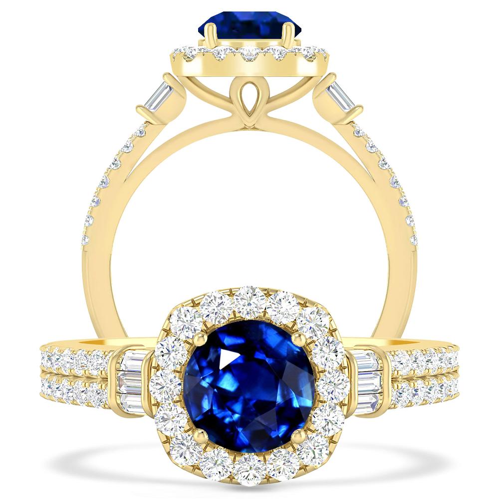 Yellow Gold - Sapphire