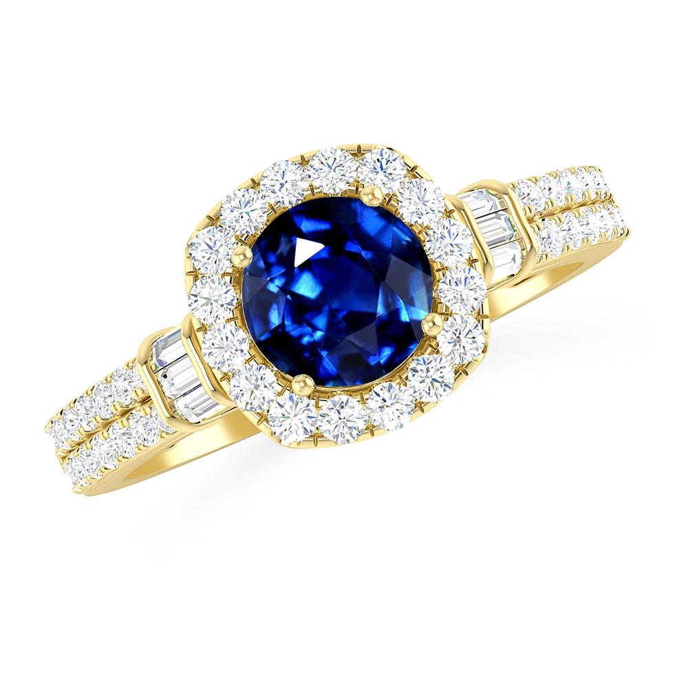 Yellow Gold - Sapphire