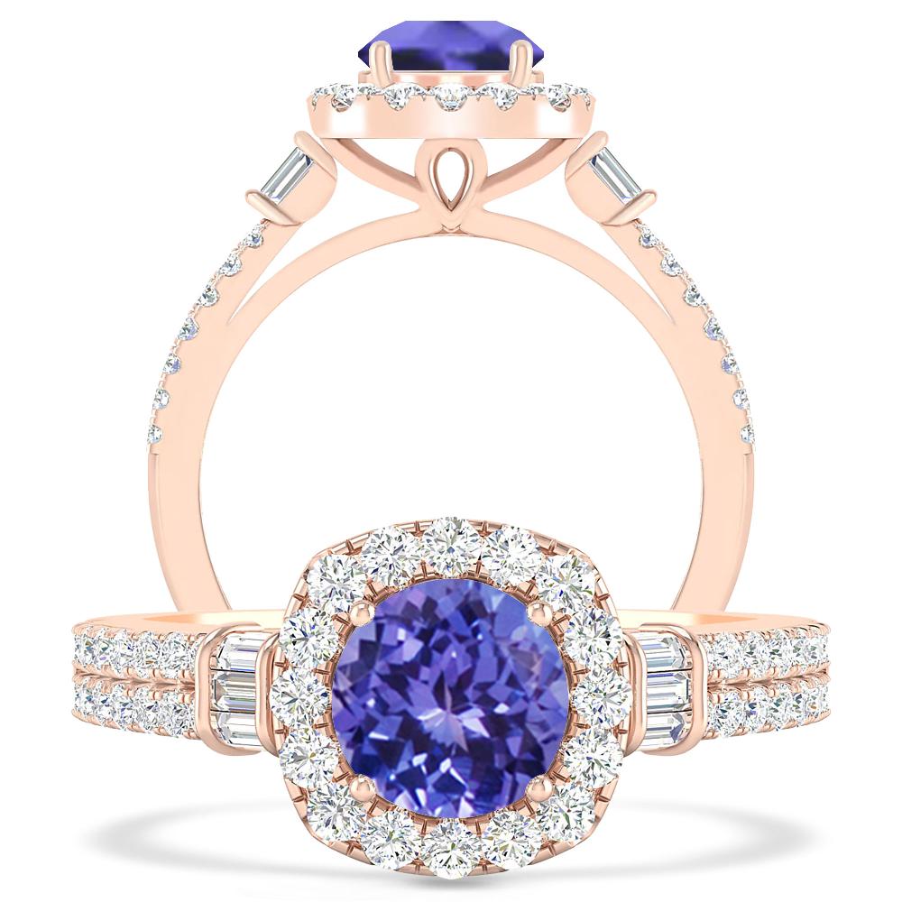 Rose Gold - Tanzanite