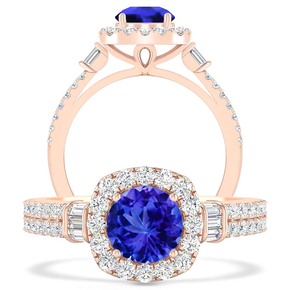 Rose Gold - Tanzanite