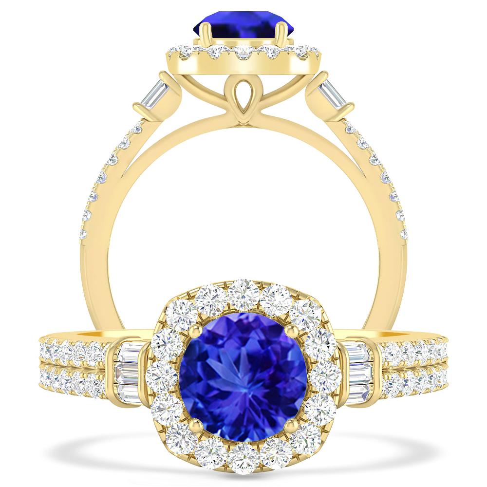 Yellow Gold - Tanzanite