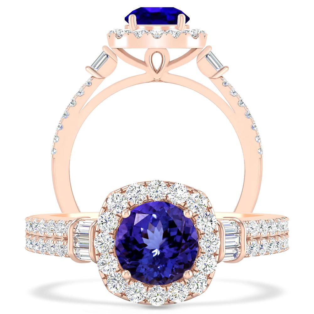 Rose Gold - Tanzanite