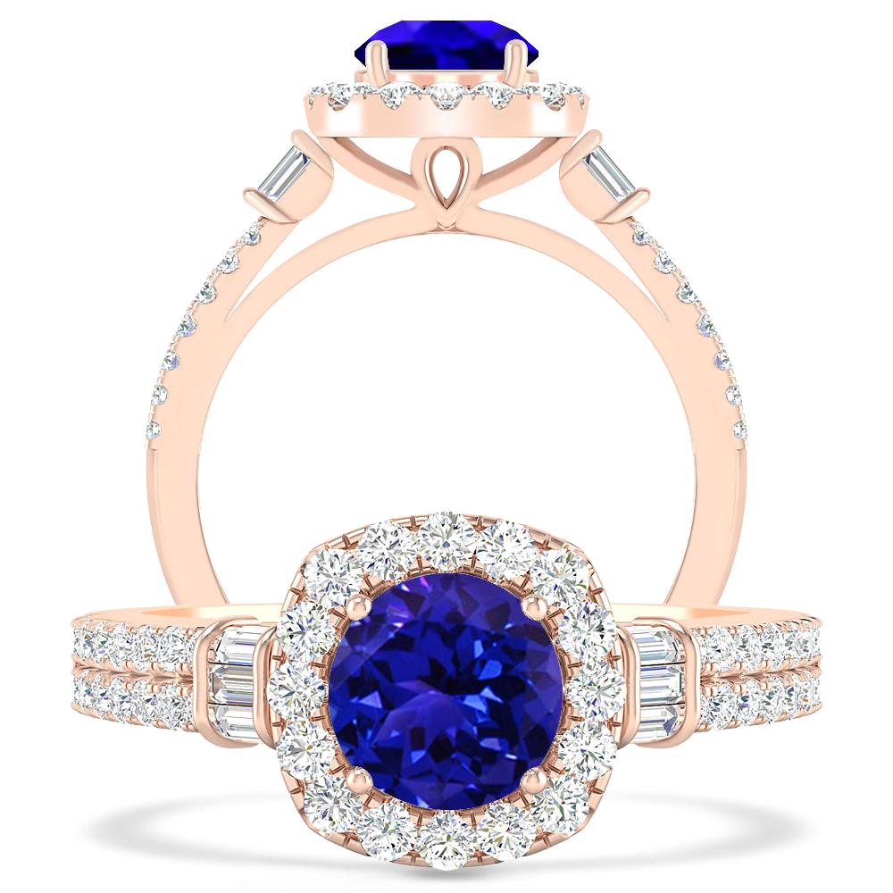 Rose Gold - Tanzanite