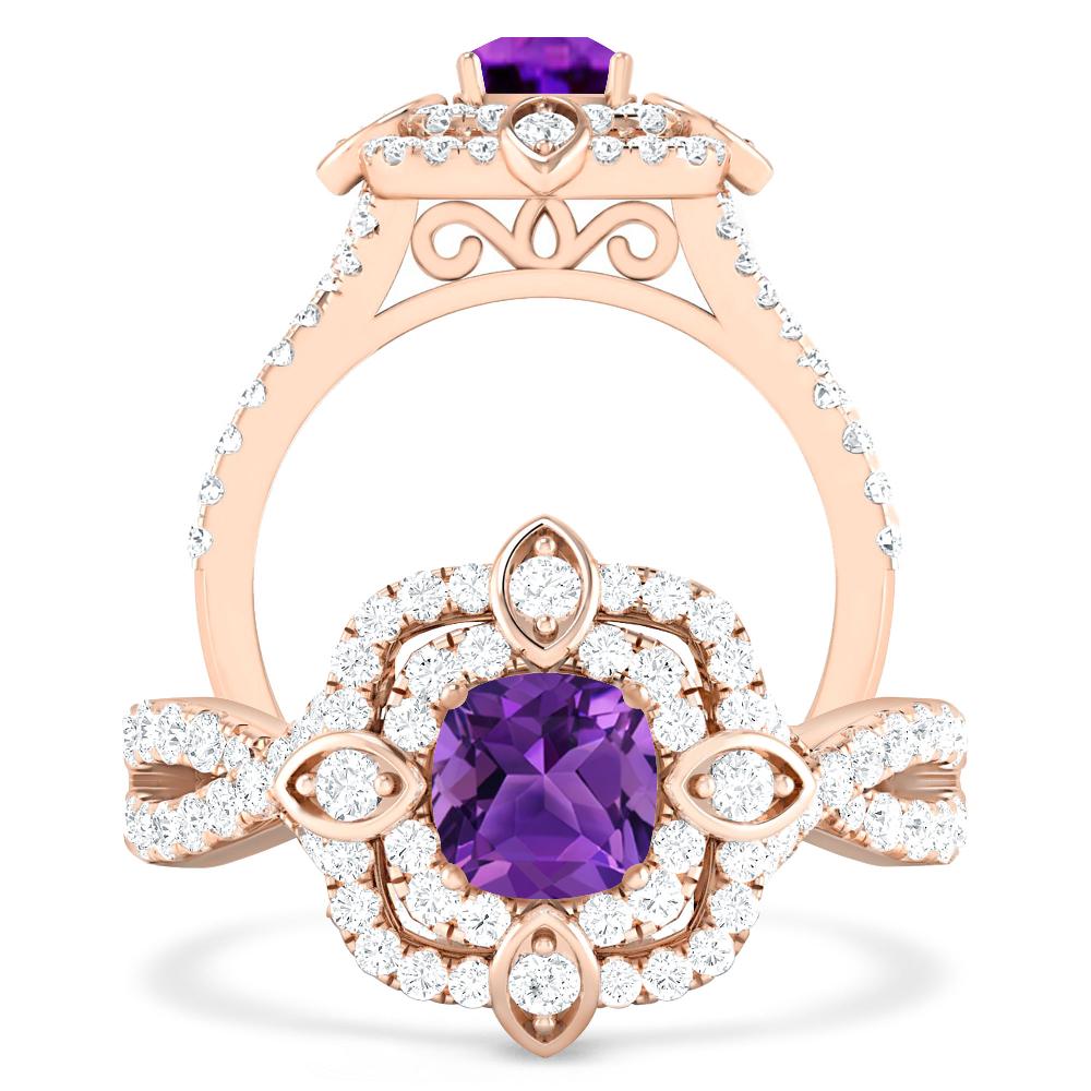 Rose Gold - Amethyst