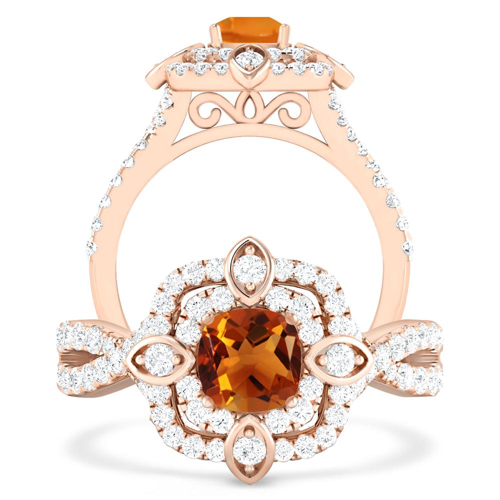 Rose Gold - Citrine