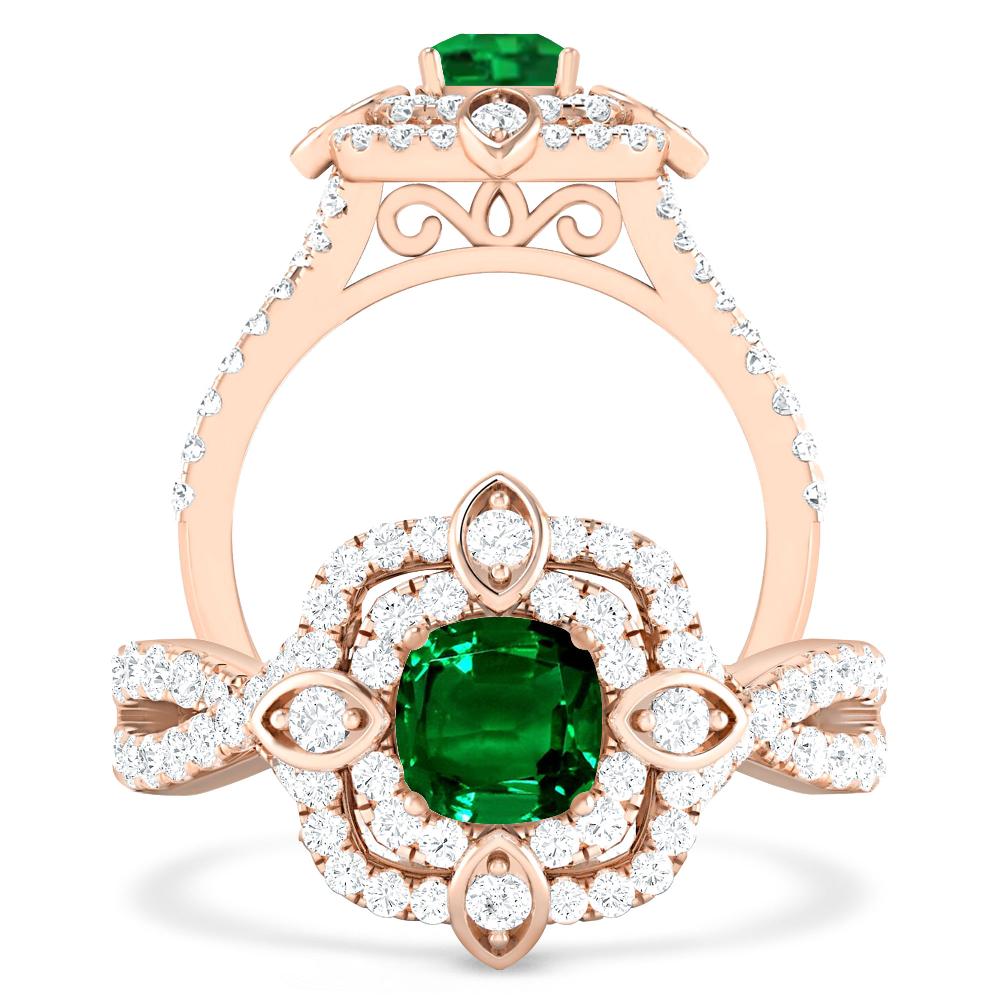 Rose Gold - Emerald