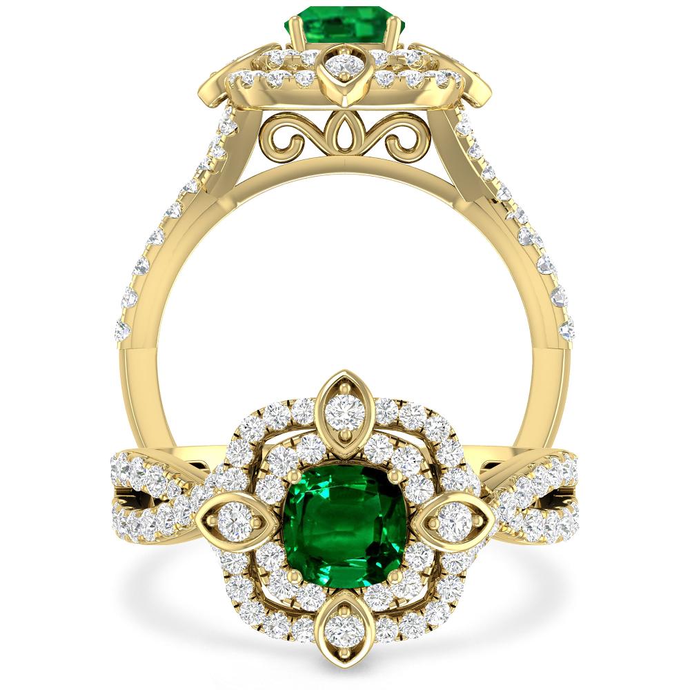 Yellow Gold - Emerald