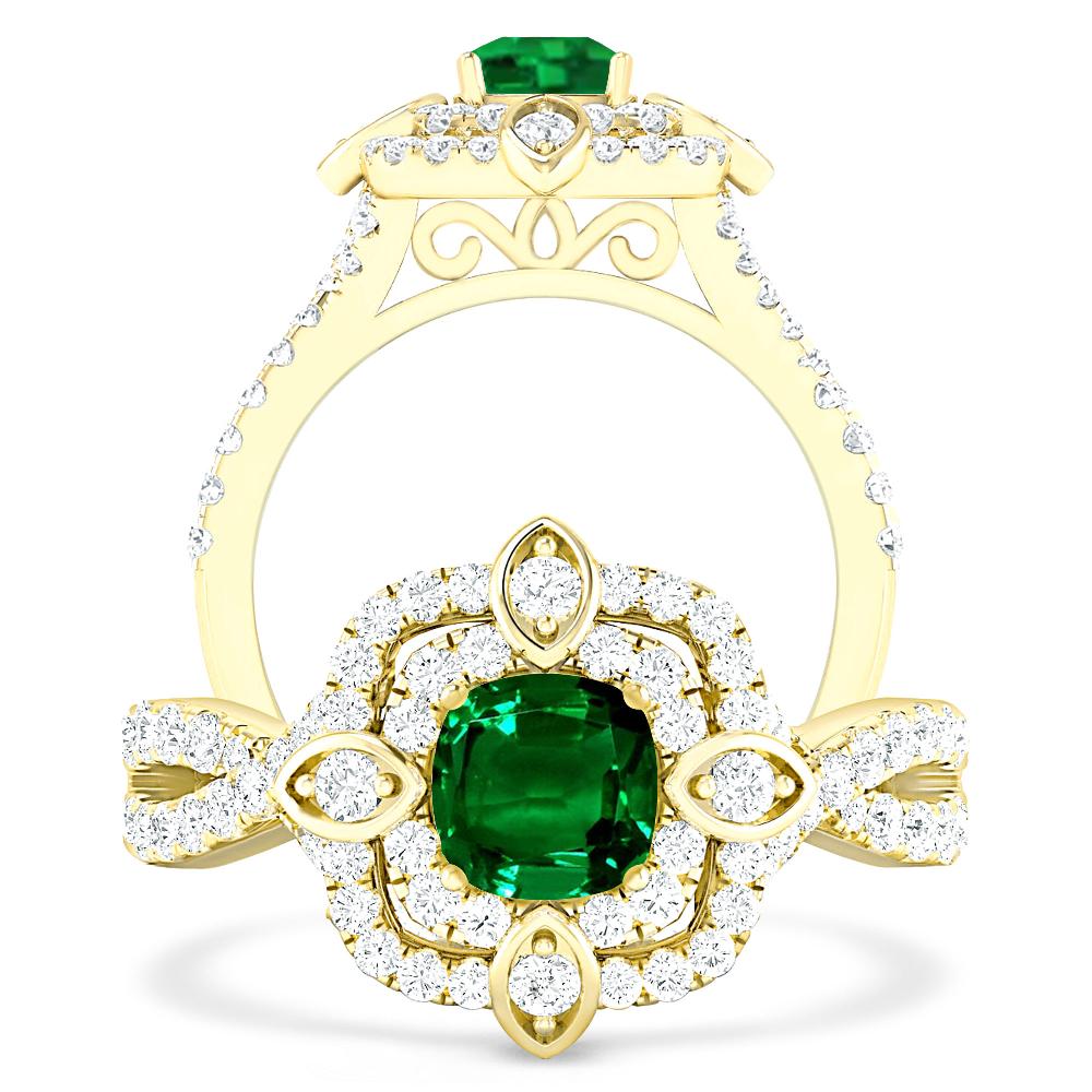 Yellow Gold - Emerald