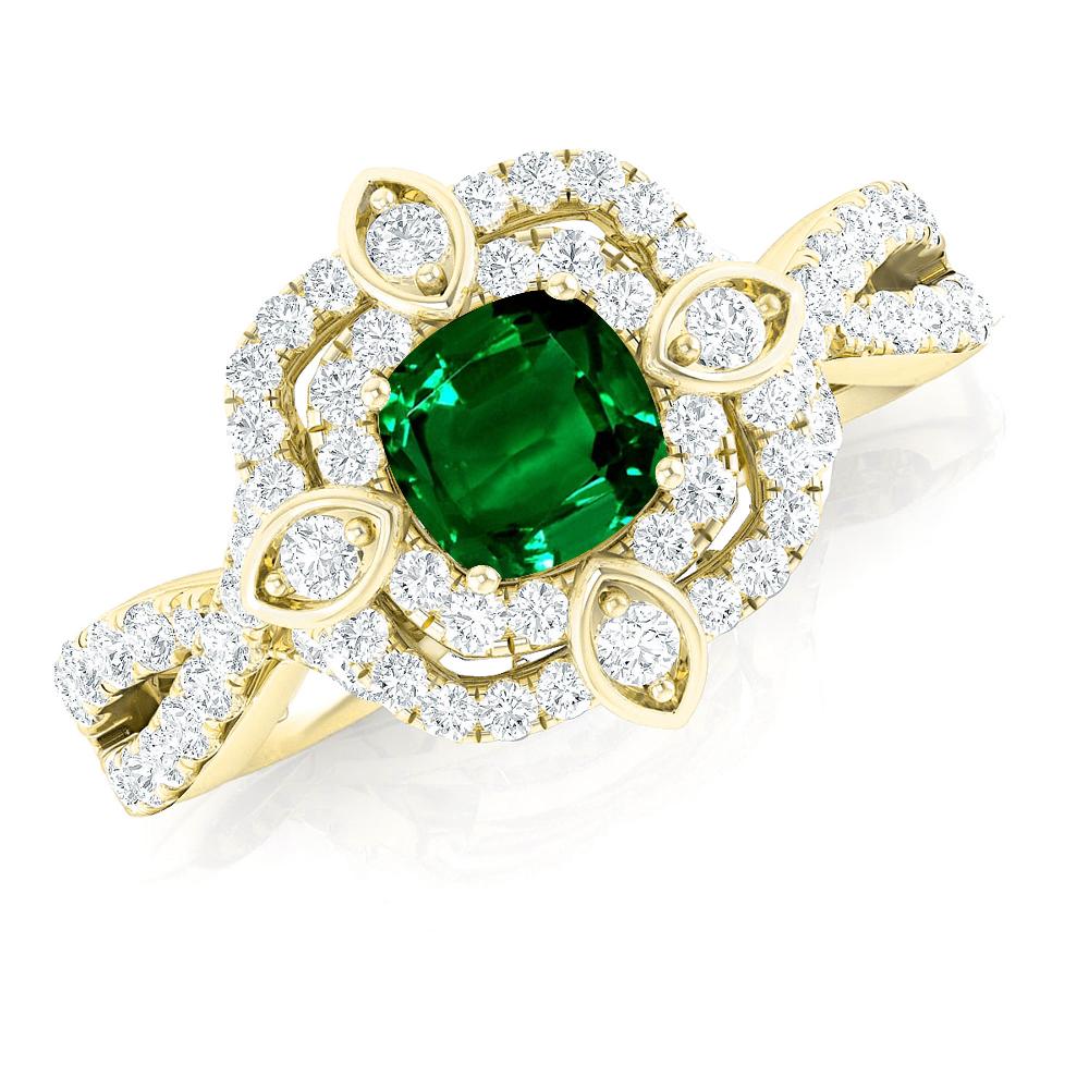 Yellow Gold - Emerald