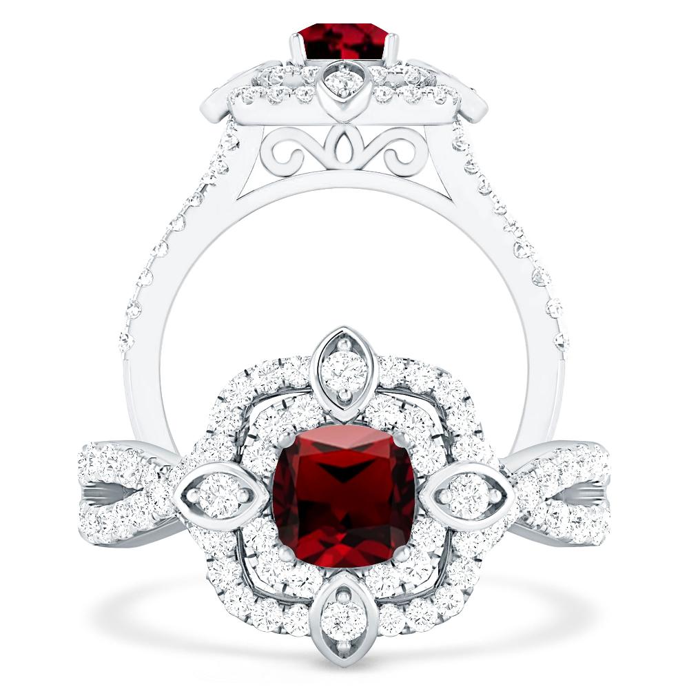 White Gold - Garnet