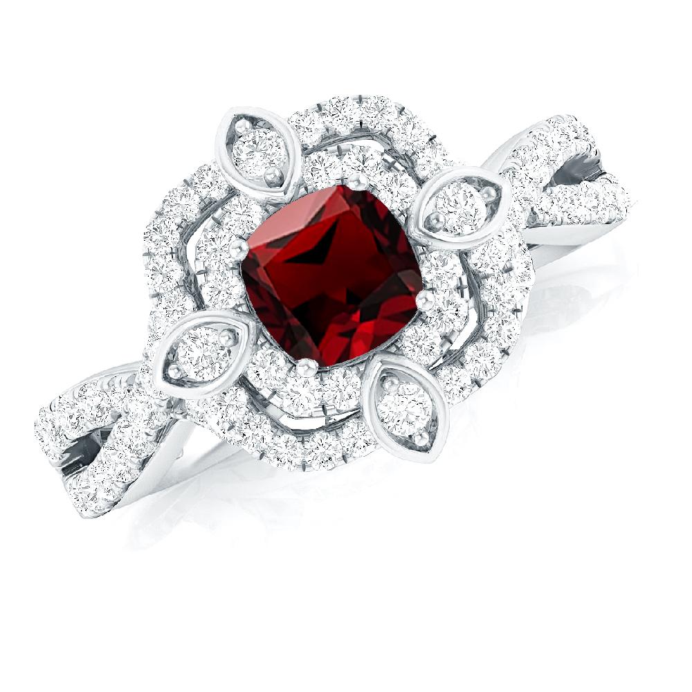 White Gold - Garnet