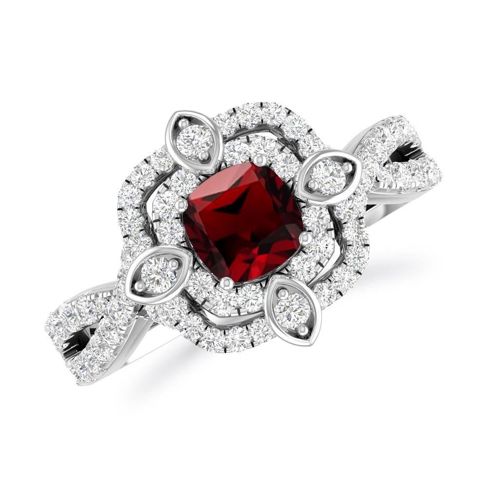 White Gold - Garnet