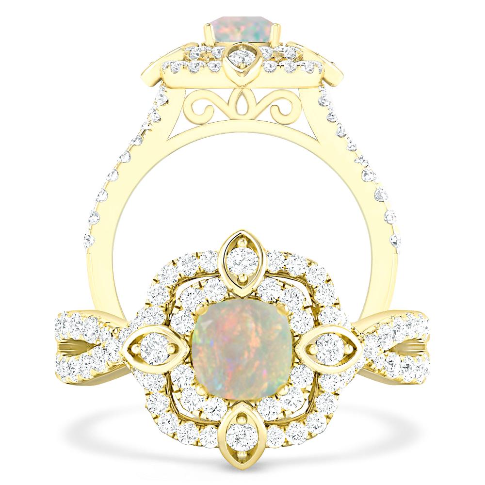 Yellow Gold - Opal