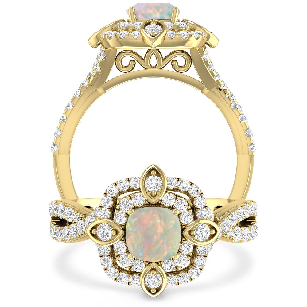 Yellow Gold - Opal