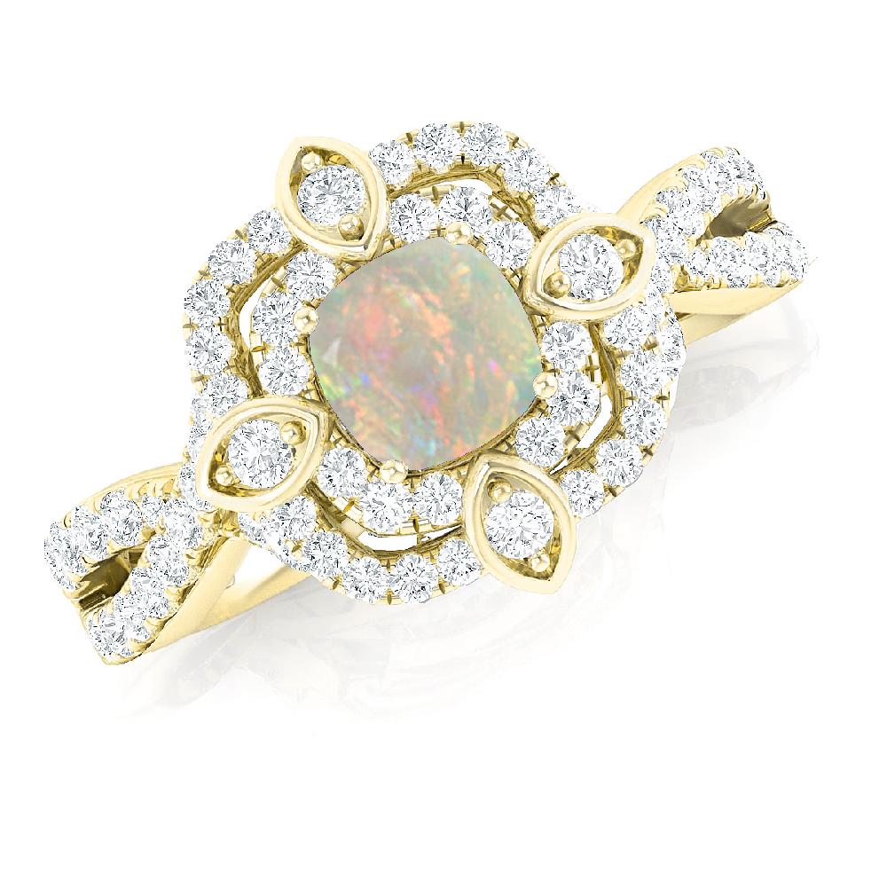 Yellow Gold - Opal