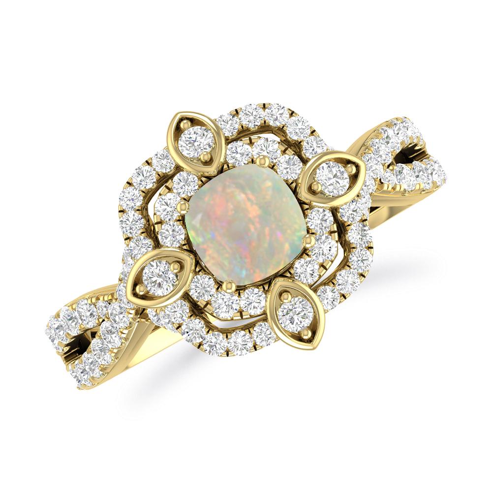 Yellow Gold - Opal