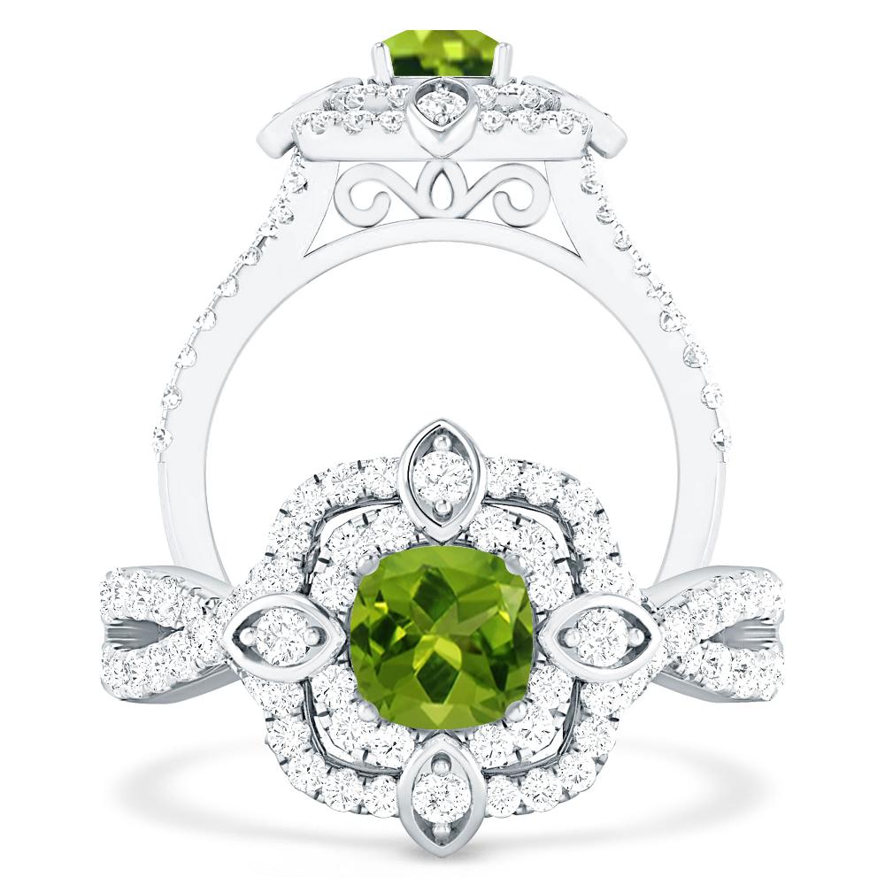 White Gold - Peridot