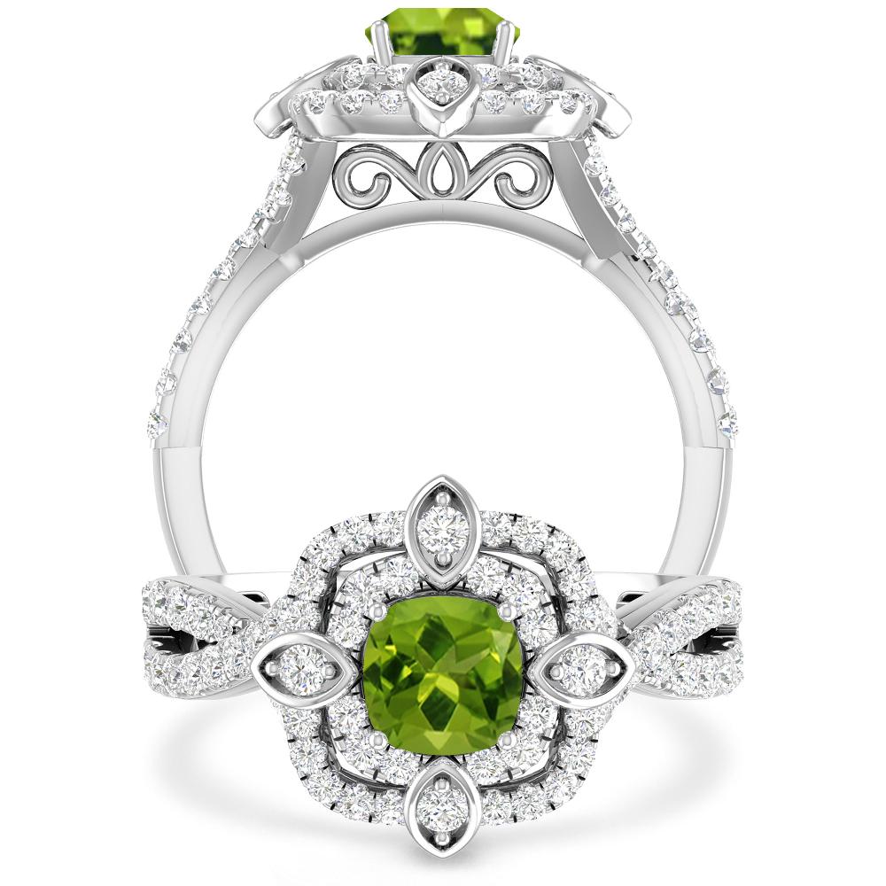 White Gold - Peridot