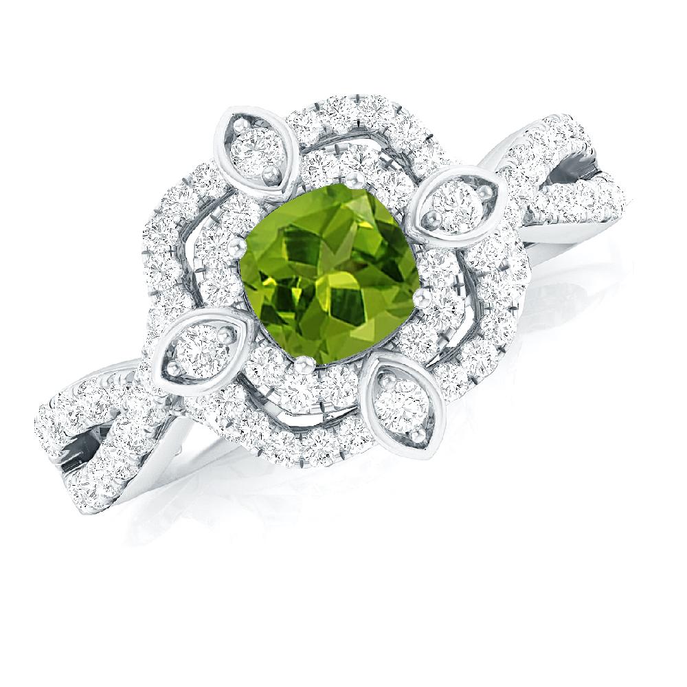 White Gold - Peridot