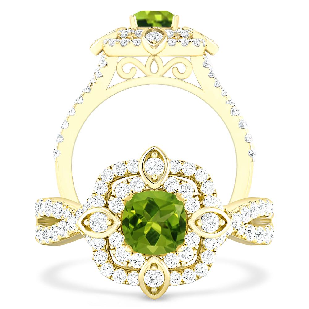 Yellow Gold - Peridot