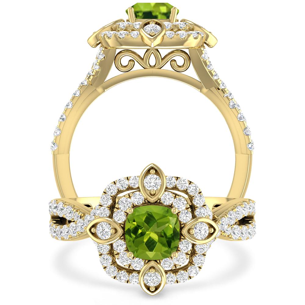 Yellow Gold - Peridot