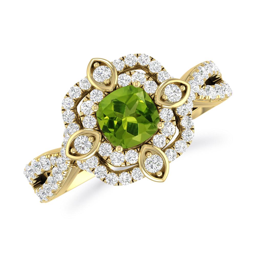 Yellow Gold - Peridot