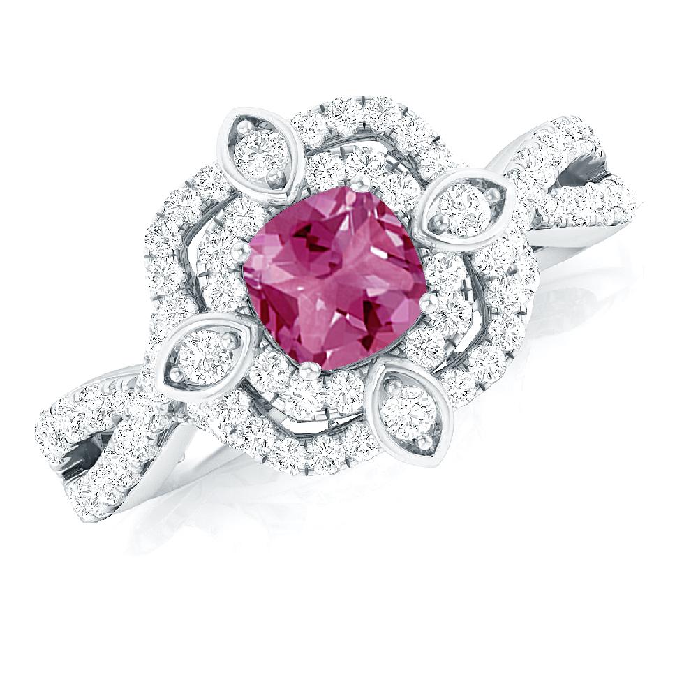 White Gold - Pink Tourmaline