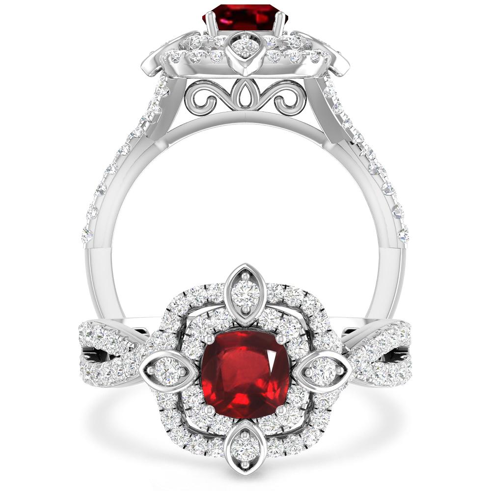 White Gold - Ruby